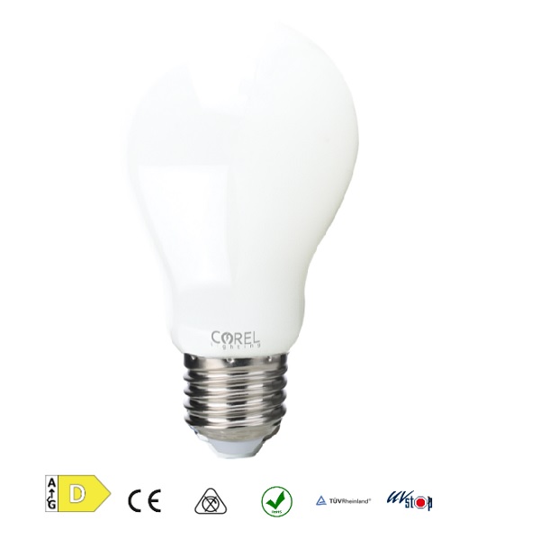 Lampada Goccia LED a Filamento Opale E27 13w Luce Natura 1800 Lumen